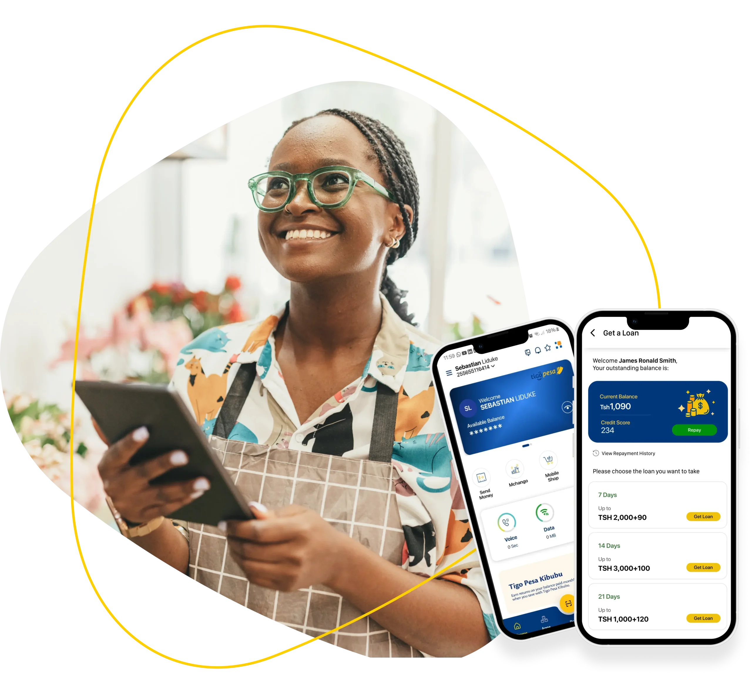 Receive an advance of up to 2,000,000 Tsh instantly